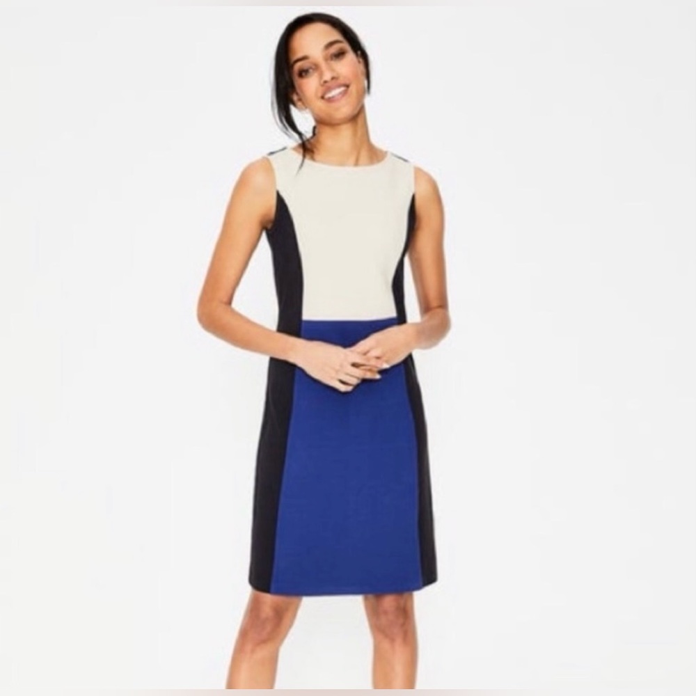 Boden Geraldine Ottoman Dress in Lapis and Navy
Size 20/22L